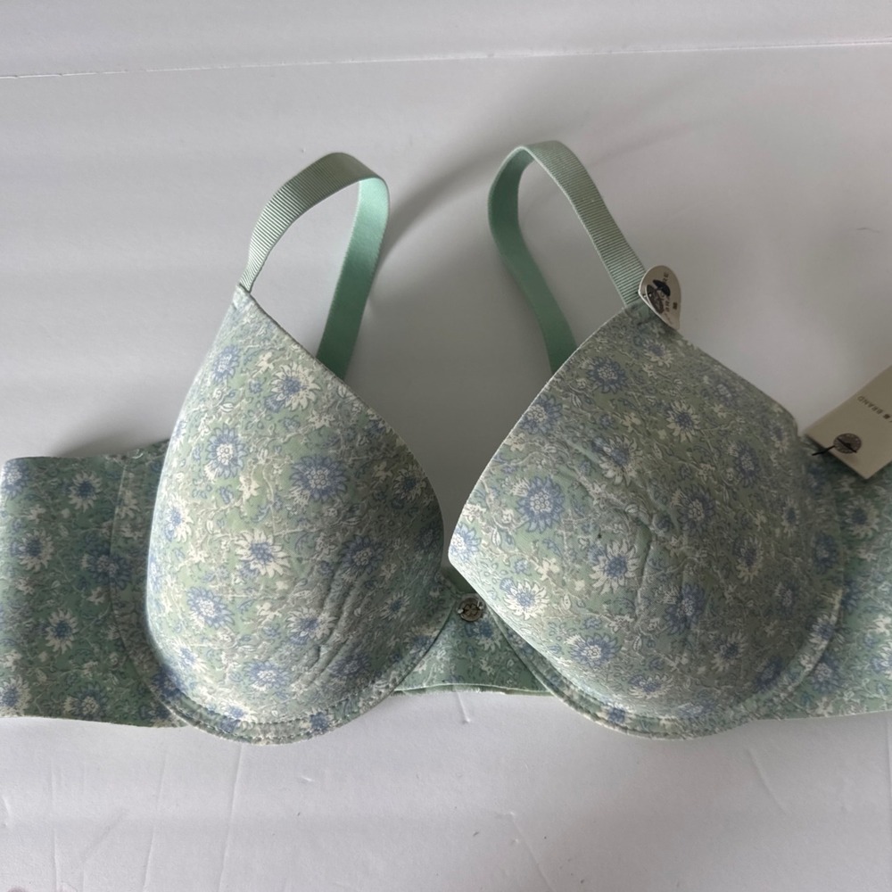 Lucky Brand Floral Print Bra Full‎ Coverage Padded Underwire Support 42C